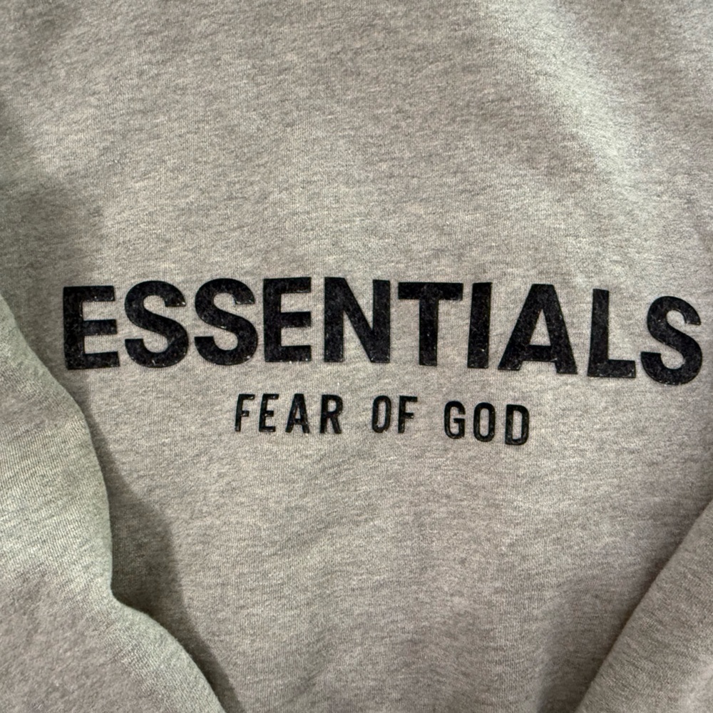 Fear of God Essentials Gray Crewneck Sweater